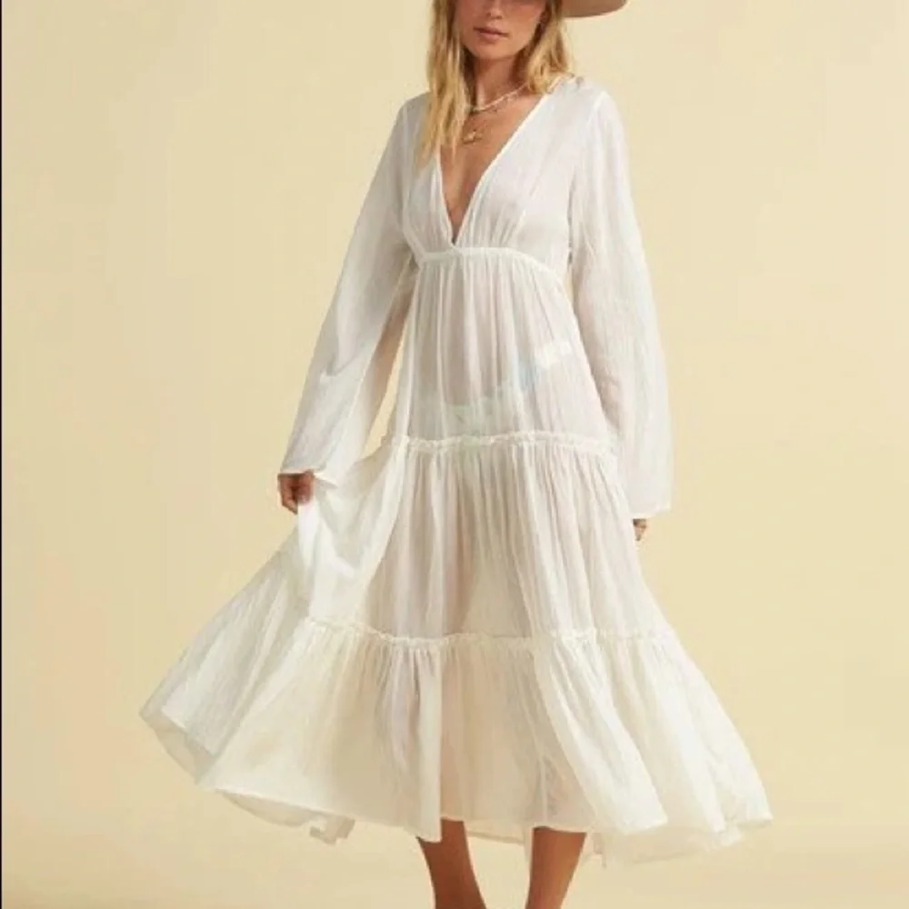 🔆BILLABONG🔆 WANDER LUST WHITE MAXI DRESS - Picture 11 of 15
